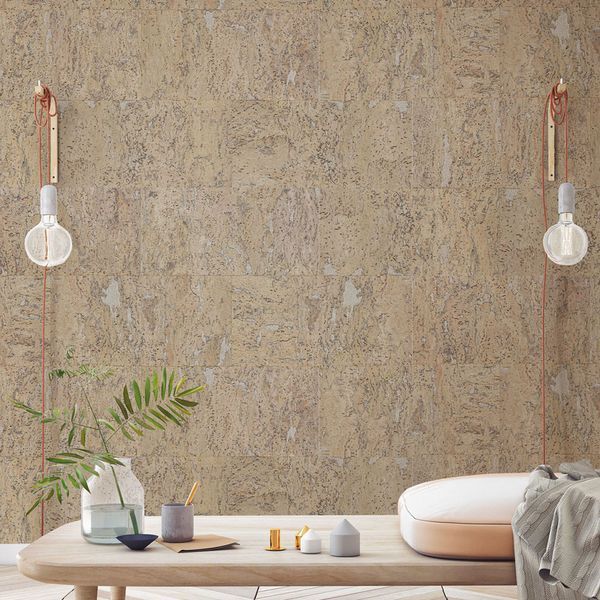 Настінний корок листовий Wicanders Dekwall Stone Art Platinum TA24001 81000106 фото